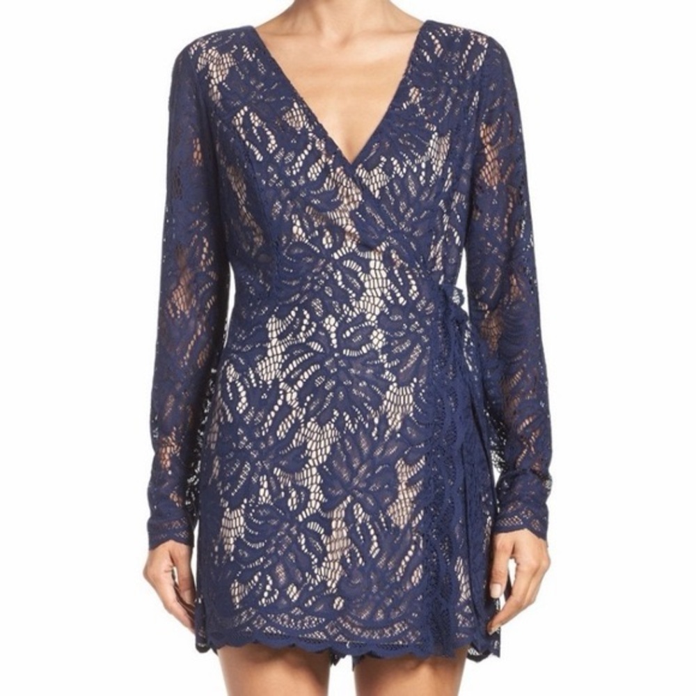 Lilly Pulitzer Tiki Lace Wrap Romper